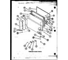 Amana TX20MB-P7858533W freezer door parts (tx22m/p7858510w) diagram