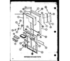 Amana TX20MB-P7858532W refrigerator door parts (tx22m/p7858510w) diagram