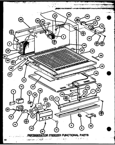 Refrigerator freezer functional parts (tx22m/p7858510w)