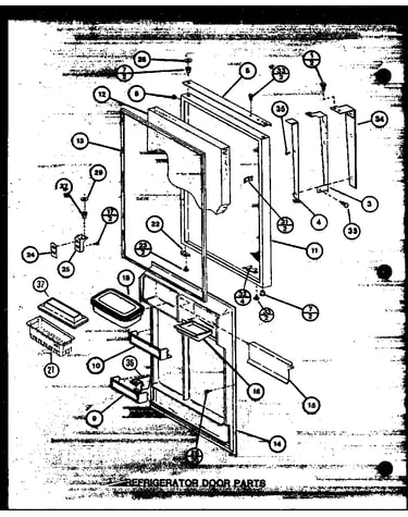 Refrigerator door parts (tl18m/p7858511w) (tl18m/p7858512w) (tli18m/p7858521w) (tli18m/p7858522w)