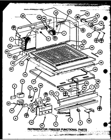 Refrigerator freezer functional parts (tl18m/p7858511w) (tl18m/p7858512w) (tli18m/p7858521w) (tli18m/p7858522w)