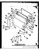 Freezer door parts (tl20m/p7858513w) (tl20m/p7858514w) (tli20m/p7858523w) (tli20m/p7858524w)