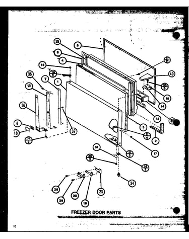 Freezer door parts (tl20m/p7858513w) (tl20m/p7858514w) (tli20m/p7858523w) (tli20m/p7858524w)