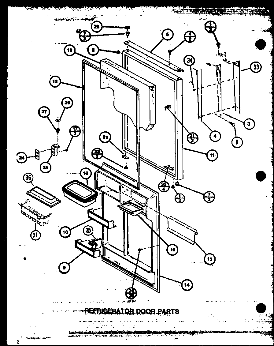 REFRIGERATOR DOOR PARTS (TL20M/P7858513W) (TL20M/P7858514W) (TLI20M/P7858523W) (TLI20M/P7858524W)