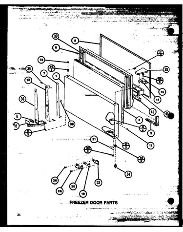 Freezer door parts (tli22m/p7858523w) (tli22m/p7858524w)