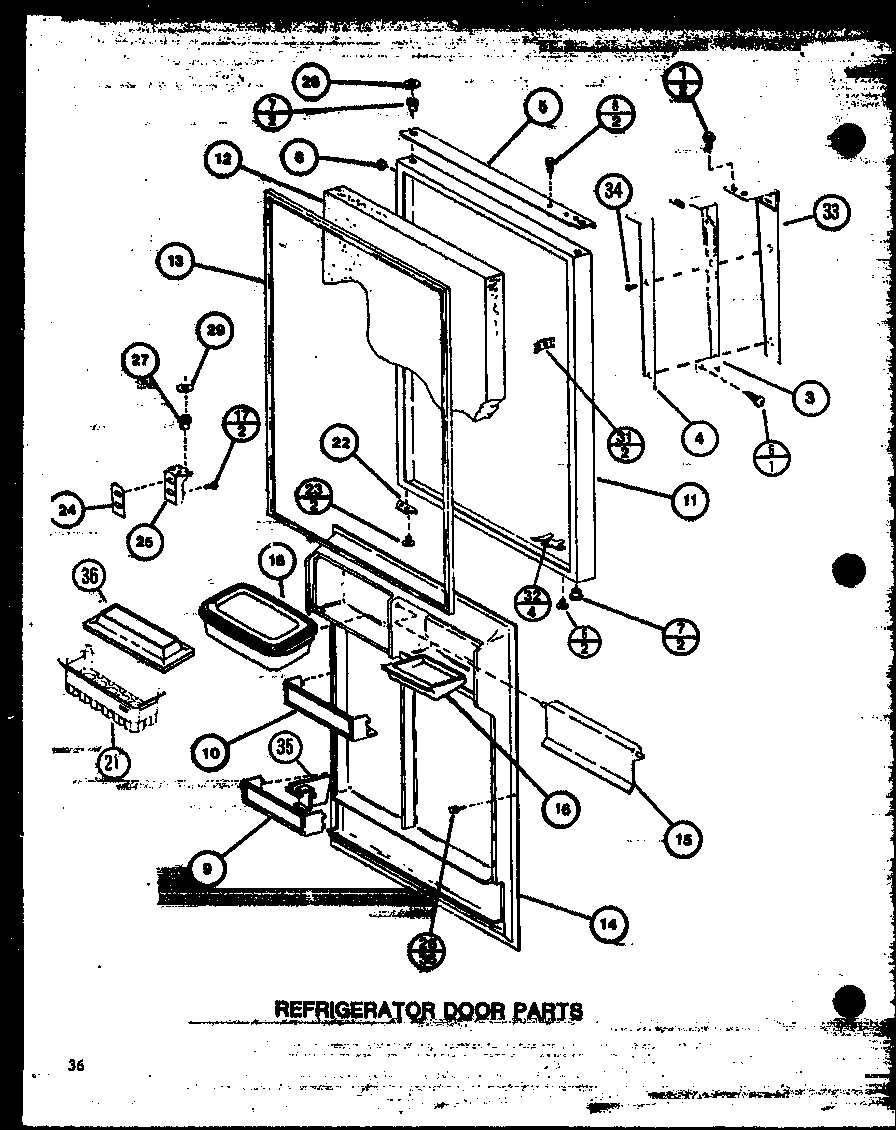 Refrigerator door parts (tl22m/p7858515w) (tli22m/p7858525w)