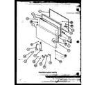 Amana TM18J2-P7859214W freezer door parts diagram
