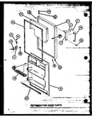 Refrigerator door parts