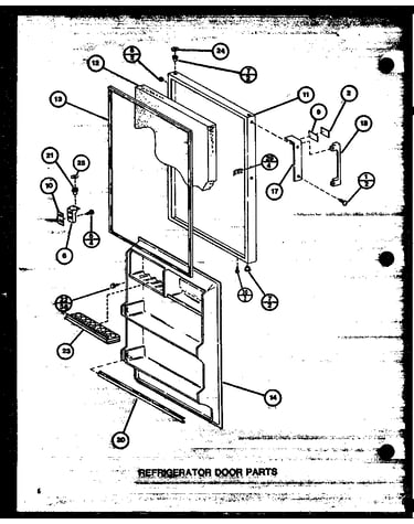 Refrigerator door parts