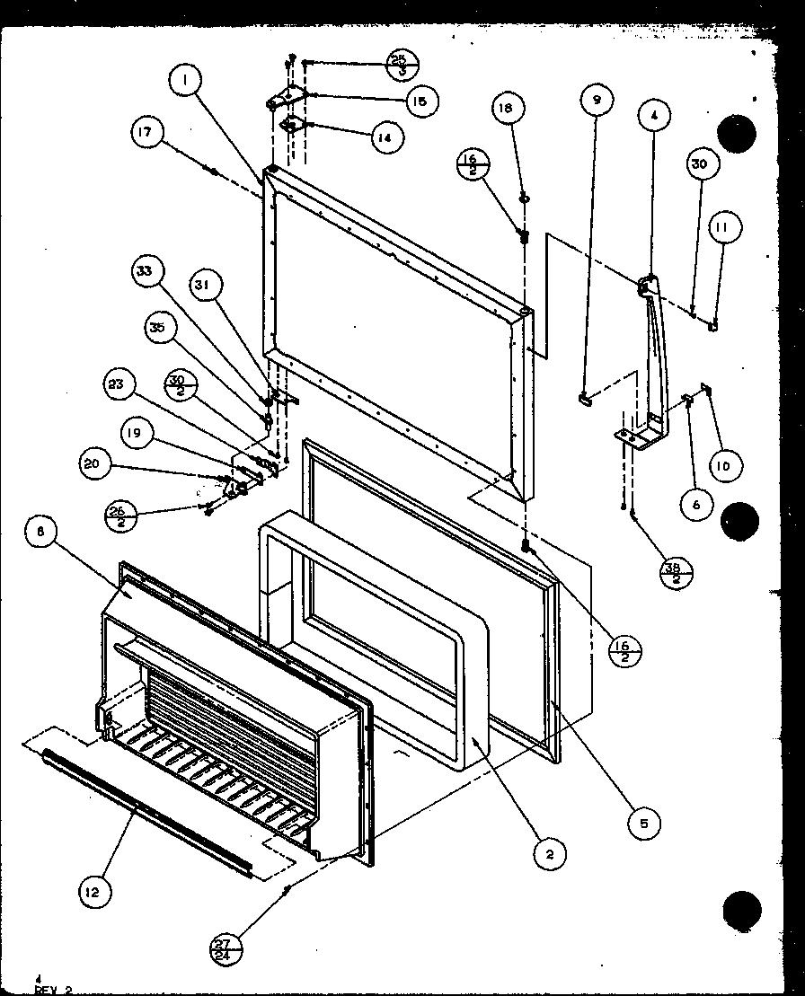 Freezer door (tr18qbw/p1111303ww) (tr18qbg/p1111303wg) (tr18qbl/p1111303wl) (tr18qbw/p111304ww) (tr18qbl/p1111304wl) (tr18qbg/p1111304wg) (tr18qb2w/p1111308ww) (tr18qb2l/p1111308wl) (trg18qbw/p1111310ww) (trg18qbg/p1111310wg) (trg18qbl/p1111310wl) (trg18q