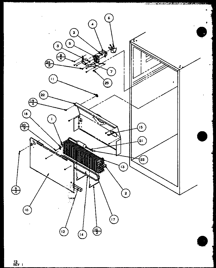 Shroud, evaporator fan (tr18qbw/p1111303ww) (tr18qbg/p1111303wg) (tr18qbl/p1111303wl) (tr18qbw/p111304ww) (tr18qbl/p1111304wl) (tr18qbg/p1111304wg) (tr18qb2w/p1111308ww) (tr18qb2l/p1111308wl) (trg18qbw/p1111310ww) (trg18qbg/p1111310wg) (trg18qbl/p1111310w