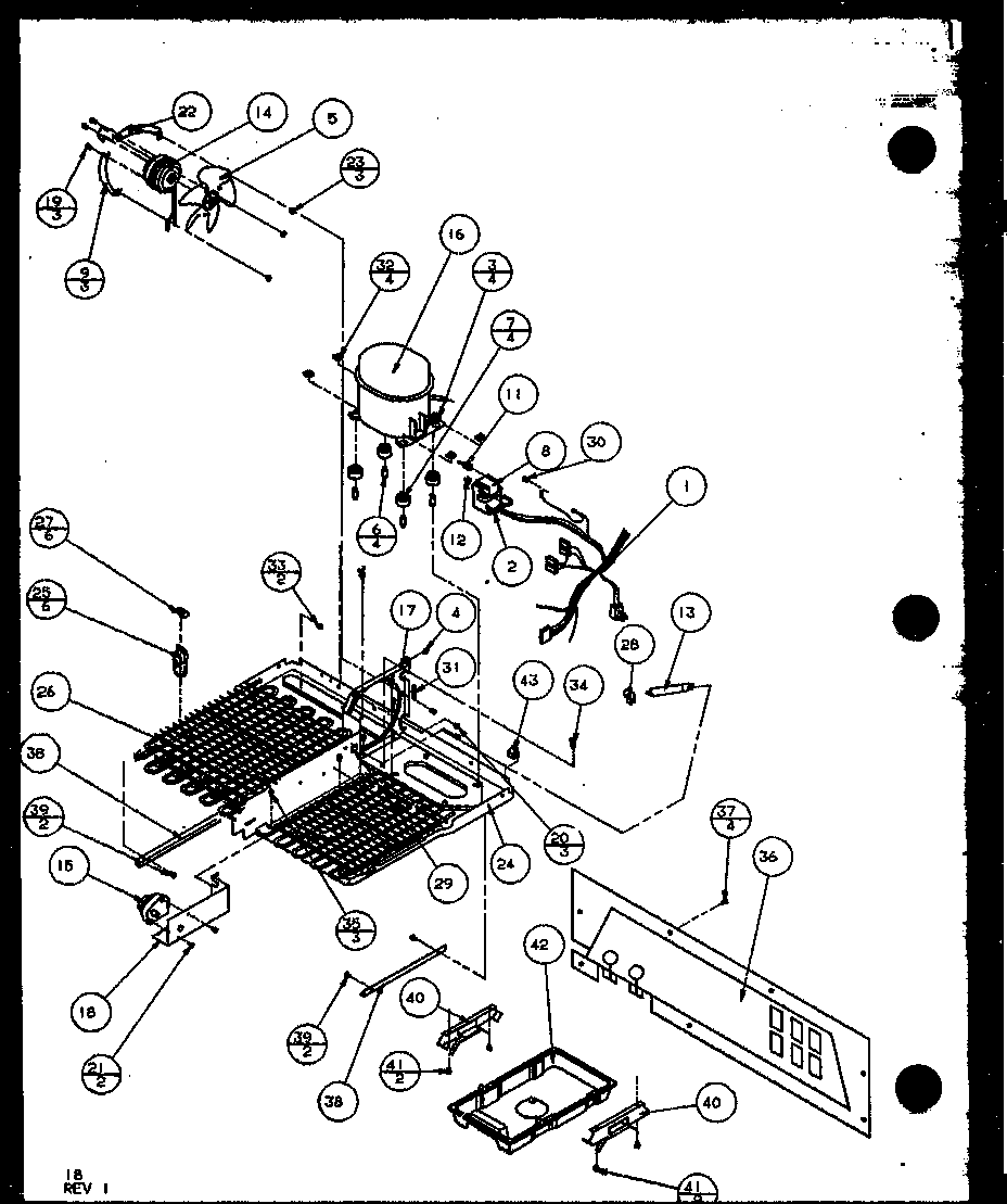 Evaporator (tr18qbw/p111304ww) (tr18qbl/p1111304wl) (tr18qbg/p1111304wg) (trg18qbw/p1111311ww) (trg18qbg/p1111311wg) (trg18qbl/p1111311wl) (trgi18qbw/p1111314ww) (trgi18qbl/p1111314wl)