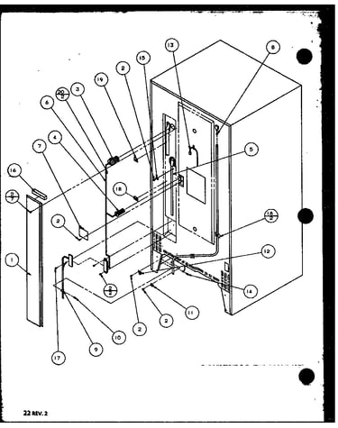Cabinet back (tr18qbw/p1111303ww) (tr18qbg/p1111303wg) (tr18qbl/p1111303wl) (tr18qbw/p111304ww) (tr18qbl/p1111304wl) (tr18qbg/p1111304wg) (tr18qb2w/p1111308ww) (tr18qb2l/p1111308wl) (trg18qbw/p1111310ww) (trg18qbg/p1111310wg) (trg18qbl/p1111310wl) (trg18q