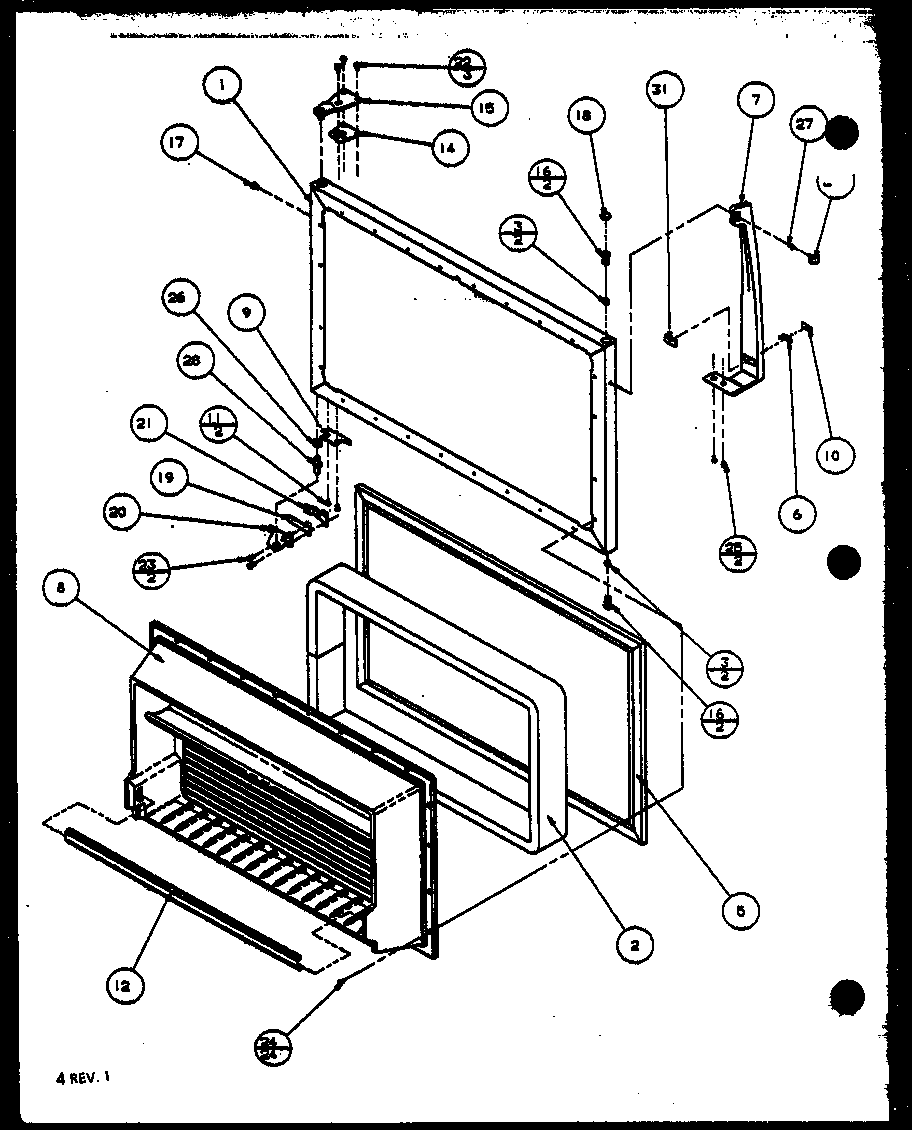 Freezer door (tq18qbw/p1111305ww) (tq18qbg/p1111305wg) (tq18qbl/p1111305wl) (tq18qbw/p1111306ww) (tq18qbl/p1111306wl) (tq18qbg/p1111306wg) (tq18qb2w/p1111309ww) (tq18qb2l/p1111309wl) (tq20qbg/p1111603wg) (tq20qbl/p1111603wl) (tq20qbw/p1111603ww) (tq20qbw