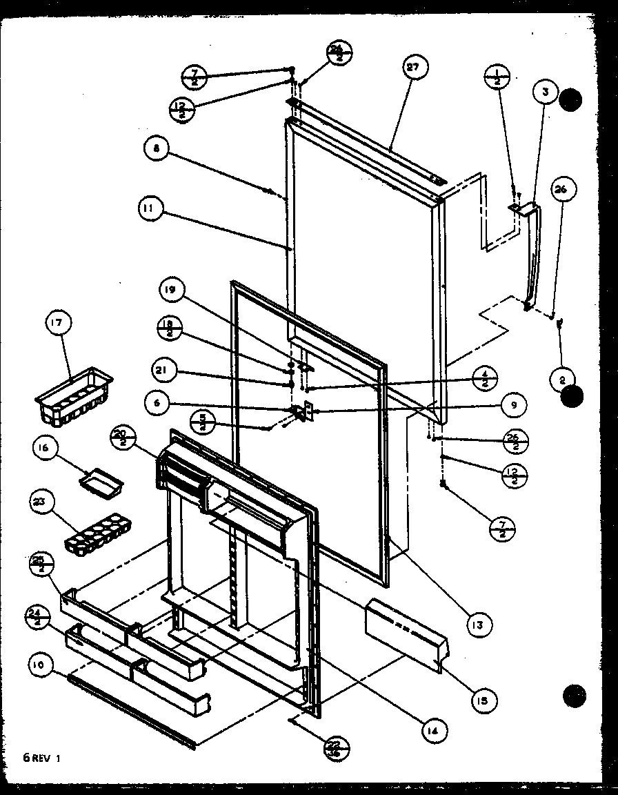 Refrigeator door (tq18qbw/p1111305ww) (tq18qbg/p1111305wg) (tq18qbl/p1111305wl) (tq18qbw/p1111306ww) (tq18qbl/p1111306wl) (tq18qbg/p1111306wg) (tq18qb2w/p1111309ww) (tq18qb2l/p1111309wl) (tq20qbg/p1111603wg) (tq20qbl/p1111603wl) (tq20qbw/p1111603ww) (tq20