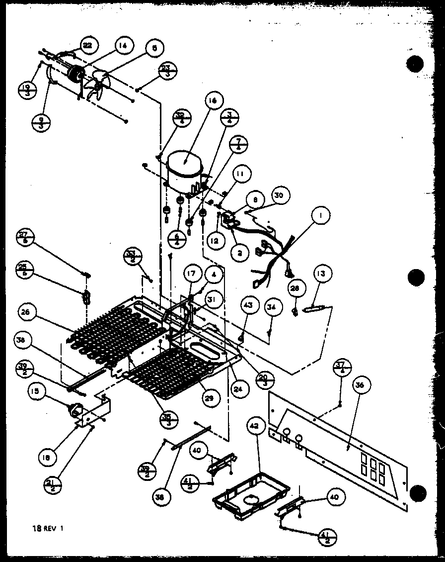 Evaporator (tq18qbw/p1111306ww) (tq18qbl/p1111306wl) (tq18qbg/p1111306wg) (tq20qbw/p1111604ww) (tq20qbg/p1111604wg) (tq20qbl/p1111604wl)
