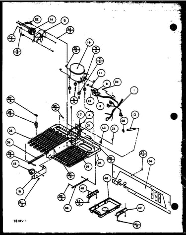 Evaporator (tq18qbw/p1111306ww) (tq18qbl/p1111306wl) (tq18qbg/p1111306wg) (tq20qbw/p1111604ww) (tq20qbg/p1111604wg) (tq20qbl/p1111604wl)