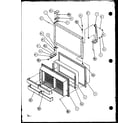 Amana TX18Q2L-P1111411WL freezer door diagram
