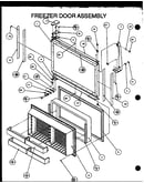 Freezer door assembly