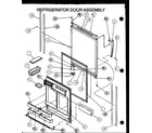 Amana 86855-P1116907WE refrigerator door assembly diagram