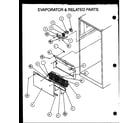 Amana 86855-P1116907WE evaporator & related parts diagram