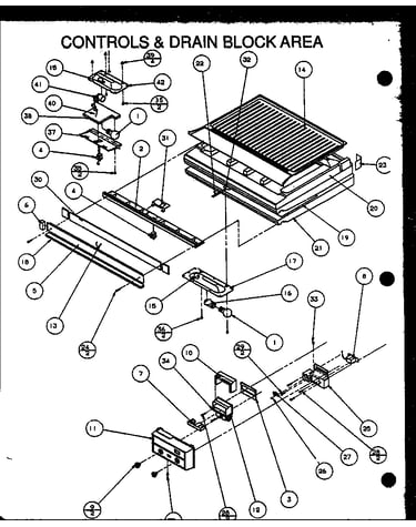 Controls & drain block area