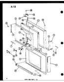 Upper door parts tm (tm16d-c/p74645-7wc) (tm16d/p74645-7w) (tm16d-a/p74645-7wa) (tm16d-l/p74645-7wl) (tm16d-g/p74645-7wg)