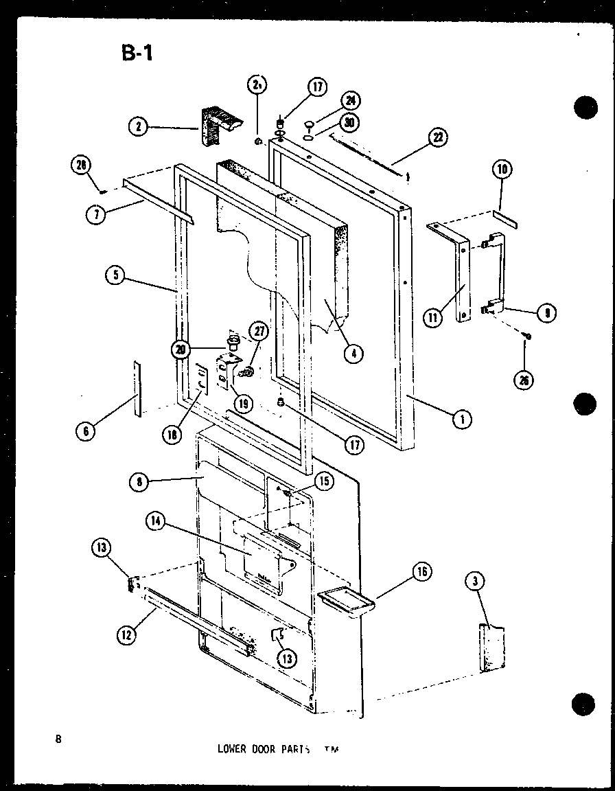 LOWER DOOR PARTS TM (TM14D-C/P73953-23WC) (TM14D-A/P73953-23WA) (TM14D-G/P73953-23WG) (TM14D/P73953-23W) (TM14D-L/P73953-23WL) (TM14D-C/P74645-1WC) (TM14D/P74645-1W) (TM14D-A/P74645-1WA) (TM14D-L/P74645-1WL) (TM14D-G/P74645-1WG) (TM14D-C/P74645-2WC) (TM14