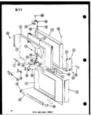 Upper door parts (esrfc) (esrfc-14d/p73935-25w) (esrfc14d-g/p73953-25wg) (esrfc14d-a/p73953-25wa) (esrfc14d-c/p73953-25wc) (esrfc14d/p73953-25w) (esrfc14d-l/p73953-25wl) (esrfc14d-a/p74645-3wa) (esrfc14d-g/p74645-3wg) (esrfc14d-c/p74645-3wc) (esrfc14d-l/p
