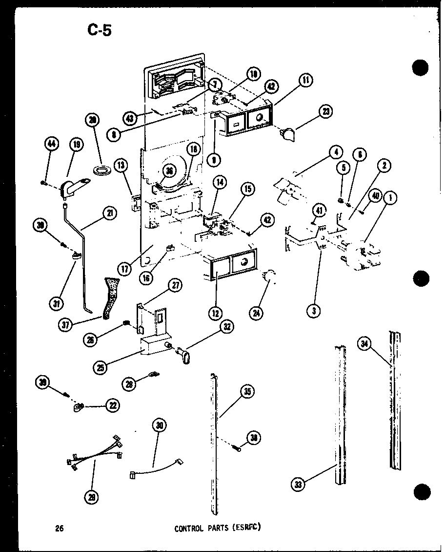 CONTROL PARTS (ESRFC) (ESRFC-14D/P73935-25W) (ESRFC14D-G/P73953-25WG) (ESRFC14D-A/P73953-25WA) (ESRFC14D-C/P73953-25WC) (ESRFC14D/P73953-25W) (ESRFC14D-L/P73953-25WL) (ESRFC14D-A/P74645-3WA) (ESRFC14D-G/P74645-3WG) (ESRFC14D-C/P74645-3WC) (ESRFC14D-L/P746