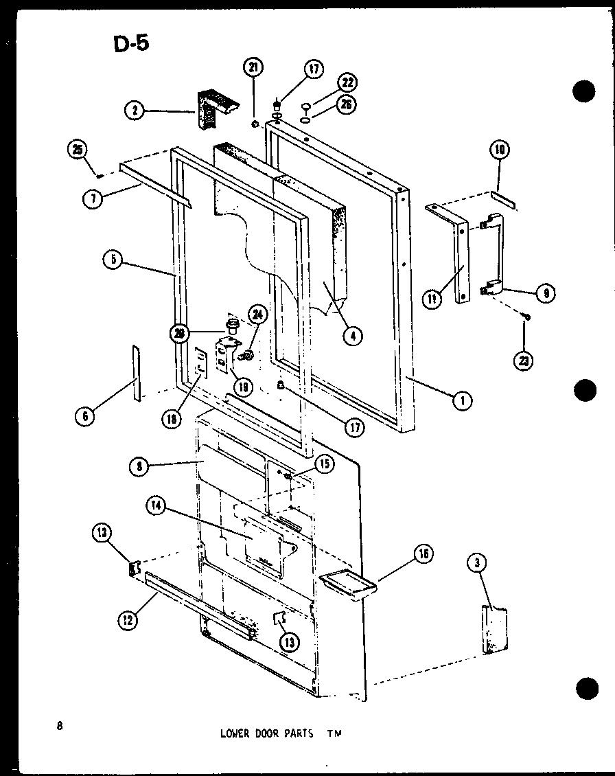 LOWER DOOR PARTS TM (TM14E-C/P74645-11WC) (TM14E-A/P74645-11WA) (TM14E-G/P74645-11WG) (TM14E/P74645-11W) (TM14E-L/P74645-11WL) (TM16E-L/P74645-13WL) (TM16E/P74645-13W) (TM16E-G/P74645-13WG) (TM16E-C/P74645-13WC) (TM16E-A/P74645-13WA)