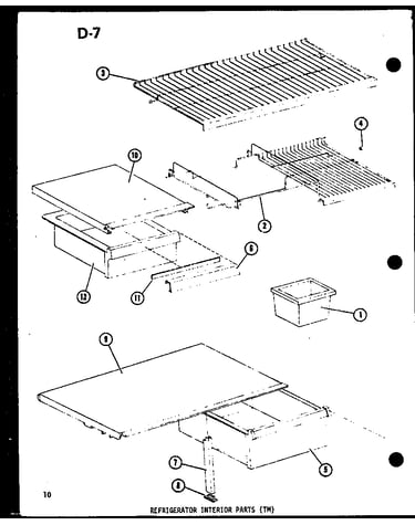 Refrigerator interior parts (tm) (tm14e-c/p74645-11wc) (tm14e-a/p74645-11wa) (tm14e-g/p74645-11wg) (tm14e/p74645-11w) (tm14e-l/p74645-11wl) (tm16e-l/p74645-13wl) (tm16e/p74645-13w) (tm16e-g/p74645-13wg) (tm16e-c/p74645-13wc) (tm16e-a/p74645-13wa)