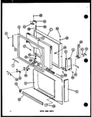 Upper door parts (tm-516f-c/p75658-6wc) (tm-516f-a/p75658-6wa) (tm-516f-g/p75658-6wg) (tm-516f/p75658-6w) (tm-516f-l/p75658-6wl) (tm-516e-c/p74645-15wc) (tm-516e/p74645-15w) (tm-516e-a/p74645-15wa) (tm-516e-l/p74645-15wl) (tm-516e-g/p74645-15wg) (tm-516f-