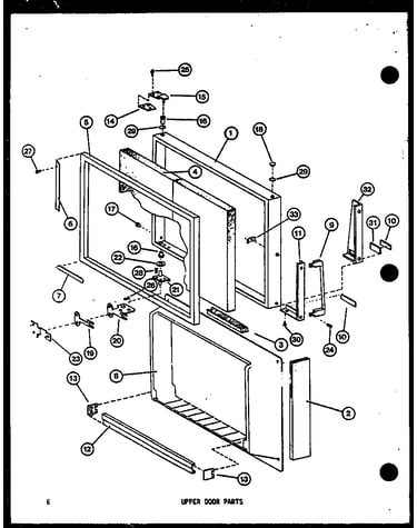 Upper door parts (tm-516f-c/p75658-6wc) (tm-516f-a/p75658-6wa) (tm-516f-g/p75658-6wg) (tm-516f/p75658-6w) (tm-516f-l/p75658-6wl) (tm-516e-c/p74645-15wc) (tm-516e/p74645-15w) (tm-516e-a/p74645-15wa) (tm-516e-l/p74645-15wl) (tm-516e-g/p74645-15wg) (tm-516f-