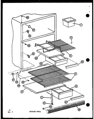 Interior parts (tm-516f-c/p75658-6wc) (tm-516f-a/p75658-6wa) (tm-516f-g/p75658-6wg) (tm-516f/p75658-6w) (tm-516f-l/p75658-6wl) (tm-516e-c/p74645-15wc) (tm-516e/p74645-15w) (tm-516e-a/p74645-15wa) (tm-516e-l/p74645-15wl) (tm-516e-g/p74645-15wg) (tm-516f-1-