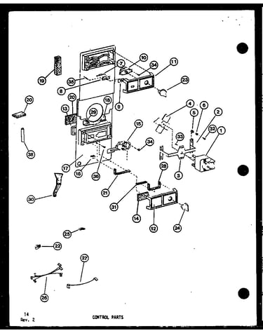 Control parts (tm-516f-c/p75658-6wc) (tm-516f-a/p75658-6wa) (tm-516f-g/p75658-6wg) (tm-516f/p75658-6w) (tm-516f-l/p75658-6wl) (tm-516e-c/p74645-15wc) (tm-516e/p74645-15w) (tm-516e-a/p74645-15wa) (tm-516e-l/p74645-15wl) (tm-516e-g/p74645-15wg) (tm-516f-1-l