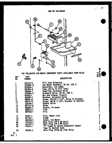 Add on ice-maker (ic5-2/p36415-6w)