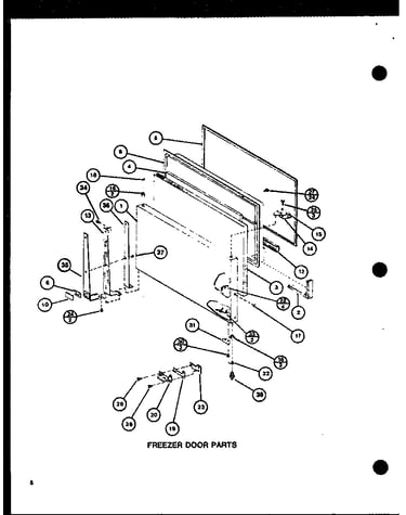 Freezer door parts (trg16j/p7739032w)