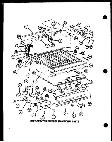 Refrigerator freezer functional parts (trg16j/p7739032w)