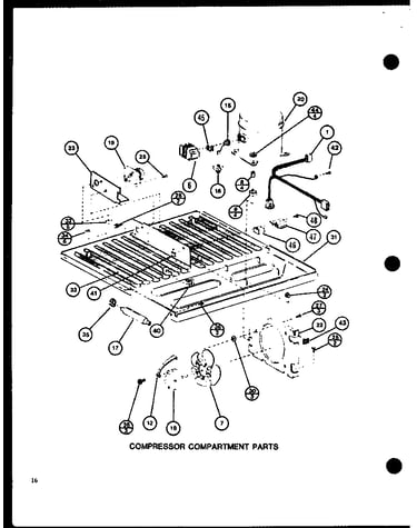 Compressor compartment parts (trg16j/p7739032w)