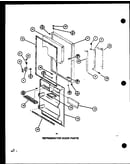 Refrigerator door parts (trg18j/p7739033w) (trgi18j/p7791103w) (trgi18j/p7791104w)