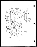 Refrigerator door parts (trg20j/p7739034w) (trgi20j/p7791105w) (trgi20j/p7791106w)