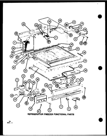 Refrigerator freezer functional parts (trg20j/p7739034w) (trgi20j/p7791105w) (trgi20j/p7791106w)