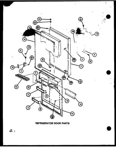 Refrigerator door parts (trgi22j/p7791107w)