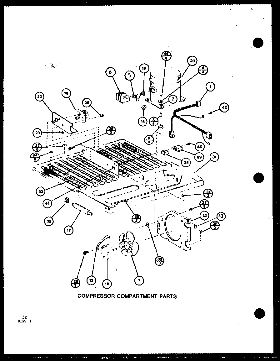 COMPRESSOR COMPARTMENT PARTS (TRGI22J/P7791107W)