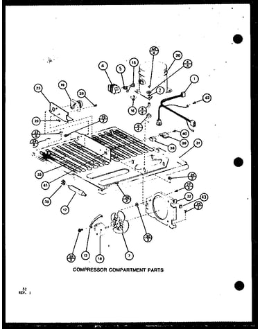 Compressor compartment parts (trgi22j/p7791107w)