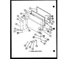 Amana TCI20J-P7739038W freezer door parts (tci18j/p7739036w) (tci18j/p7739037w) diagram