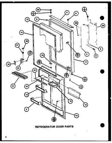 Refrigerator door parts (tci18j/p7739036w) (tci18j/p7739037w)