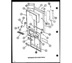 Amana TCI20J-P7739039W refrigerator door parts (tci20j/p7739038w) (tci20j/p7739039w) diagram