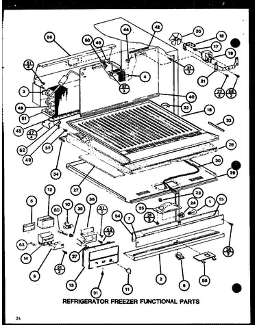 Refrigerator freezer functional parts (tci20j/p7739038w) (tci20j/p7739039w)